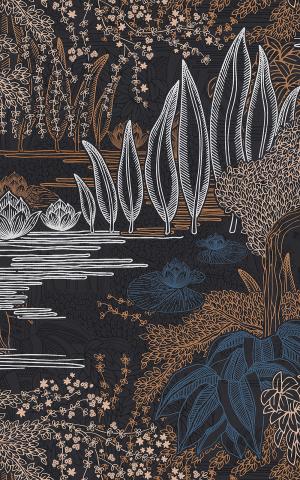 JASMIN - ENCRE / CUIVRE  /  INK / COPPER