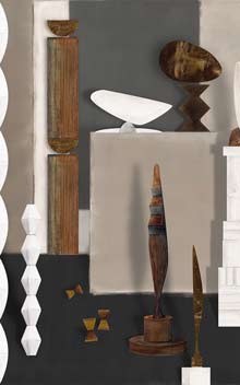 L'ATELIER DE BRANCUSI - GREGE / GRIEGE - WALLPAPER PANEL 