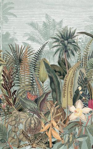 DAINTREE - CELADON/KAKI / CELADON/KAKI - WALLPAPER PANEL 