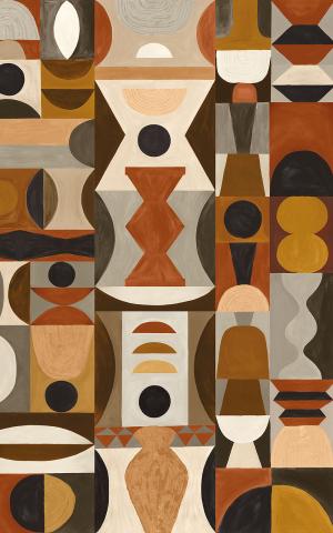 MODELAGE - TERRACOTTA/SABLE / TERRACOTTA/SABLE - WALLPAPER PANEL 