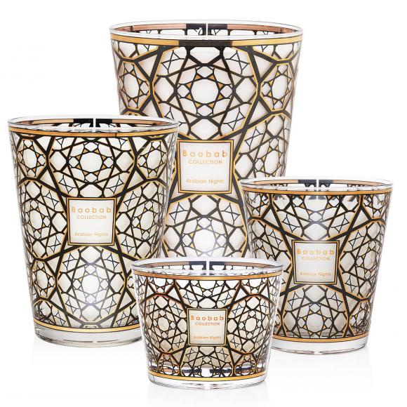 Baobab Collection Arabian Nights Candle - Limited Edition Max 10, 60 hours Black & Gold