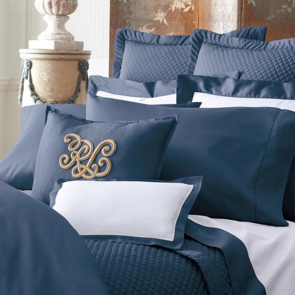 Ralph Lauren Home Langdon 624 Navy Pillowcase standard pillow sham 50/75cm (oxford border) navy