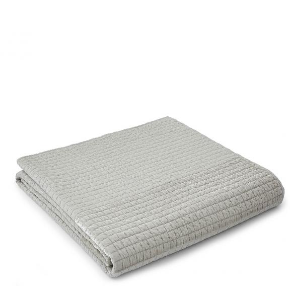 Laura Ashley Lewes Silver Bedspread Bedspread 240cm x 260cm Silver