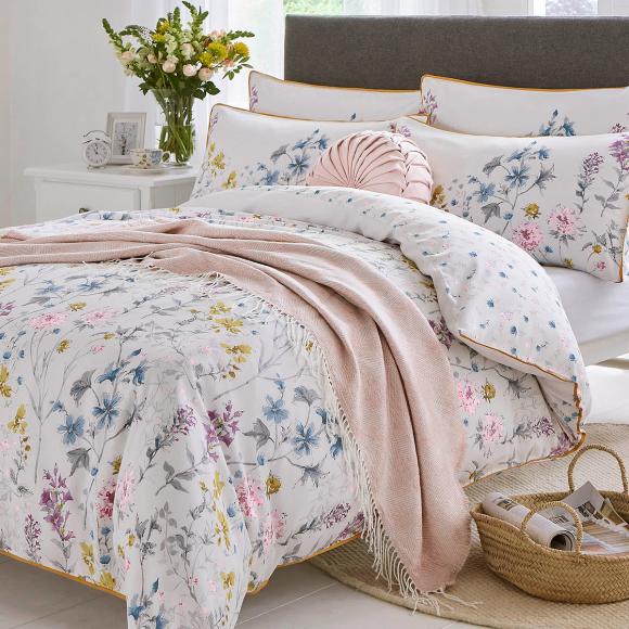 Laura Ashley Wild Meadow Multi Duvet Cover Set super king duvet cover set (260/220cm with 2 pillowcases 50/75cm) Multi