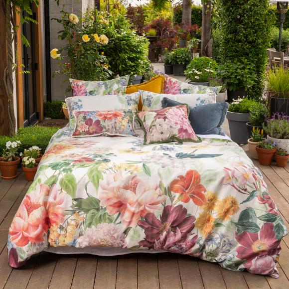 MM Linen Ashanti double duvet cover set (with 2 pillowcases) dark multi