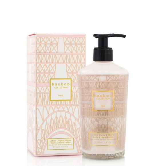 Baobab Collection Paris Body & Hand Lotion body & hand lotion 350ml gold silk screen and pink