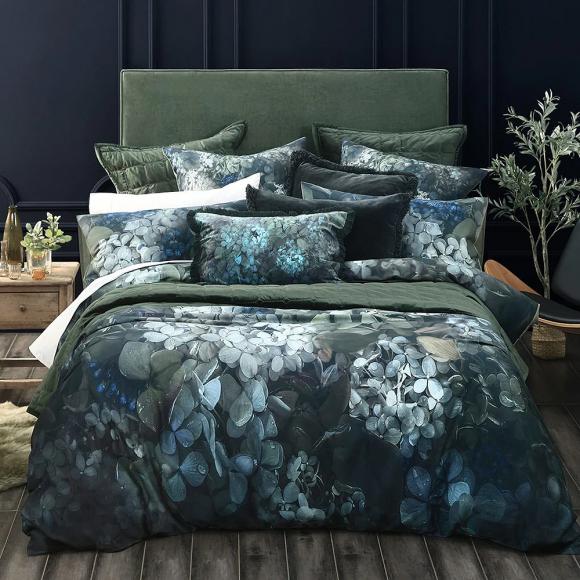 MM Linen Eisa Duvet Cover Set double duvet cover set (with 2 pillowcases) dark multi