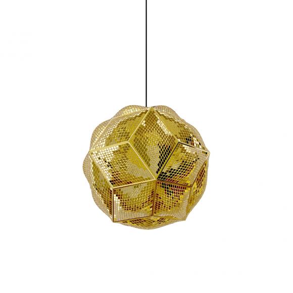 Tom Dixon Puff Pendant Brass PUP01BR-PEUM1 Pendant Light Brass