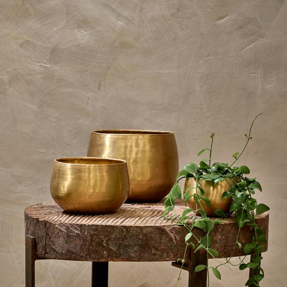 Nkuku Atsu Brass Planter Atsu Brass Planter - Small  - AP9401 Brass