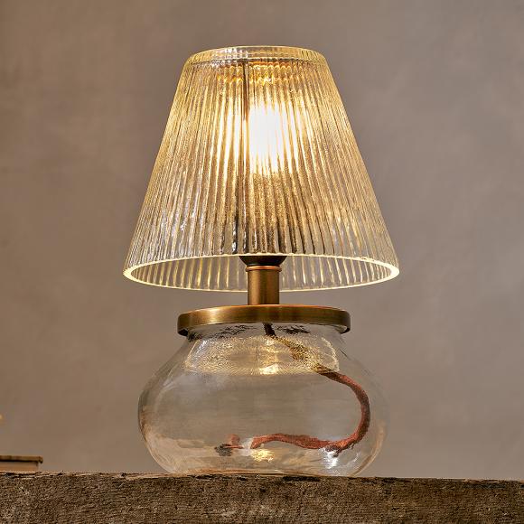 Nkuku Dimalai Recycled Glass Table Lamp - Clear Dimalai Recycled Glass Table Lamp - Clear - DI0101 Clear