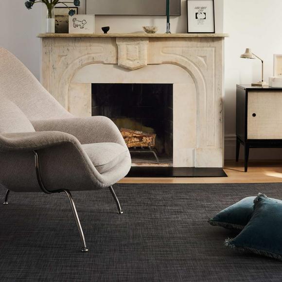 Chilewich Mini Basketweave Rug rug 89cm x 122cm gravel