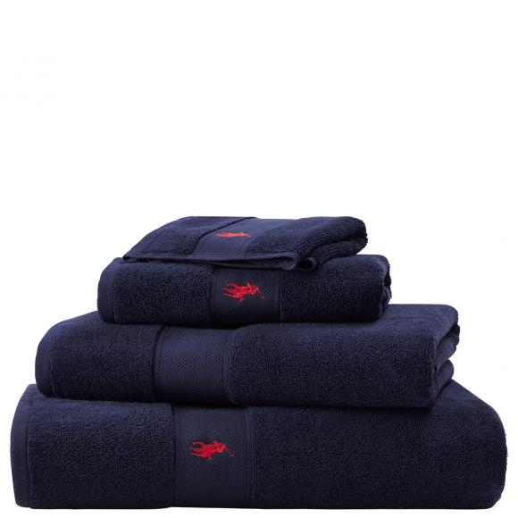 Ralph Lauren Home Polo Player II Towels Newport Navy Bath Towel Newport Navy 