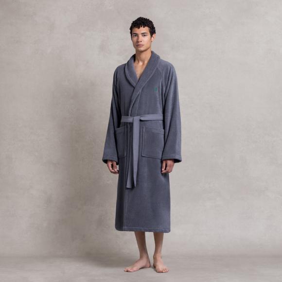 Ralph Lauren Home Polo Player II Shawl Robe Barclay Heather  Shawl Collar Robe M Barclay Heather