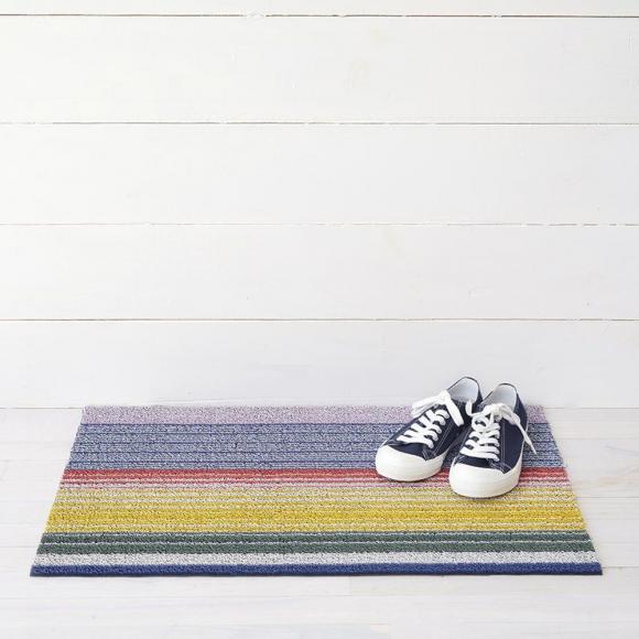 Chilewich Pop Stripe Multi Shag Mat Doormat 46cm x 71cm 200826-001 Multi