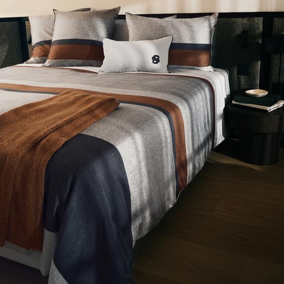 Boss Home Carlow king size duvet cover 240/220cm Brown Multi