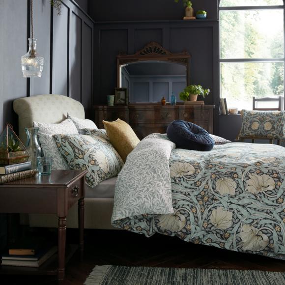 William Morris At Home Pimpernel Indigo single duvet cover set 137/200cm + 50/75cm (1) Indigo