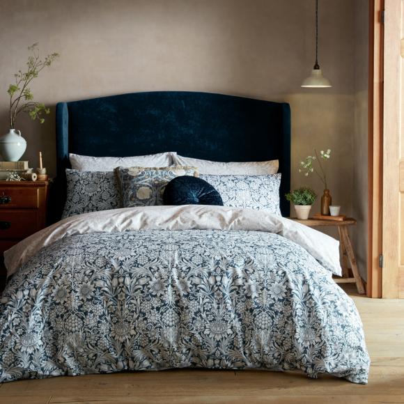 William Morris At Home Sunflower Ink double duvet cover set 200/200cm + 50/75cm(2) Ink