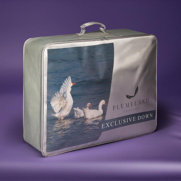 Plumeland The Icelandic Eiderdown Duvet ALL YEAR   200/200cm Double Sized Duvet Cream Silk Jacquard