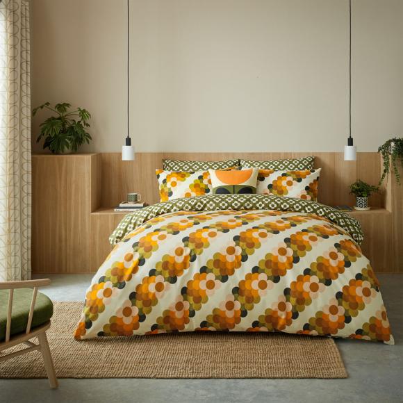 Orla Kiely Retro Flower Stripe Duvet Cover Set double duvet set (200/200cm plus 2 x pillowcases 50/75cm) multi