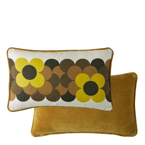 Orla Kiely Retro Flower Stripe Cushion Dune filled cushion 30/50cm dune