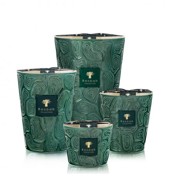 Baobab Collection El Pacha Candle - Ksar Collection max 10 candle | 60 hours Green with Matte Beige