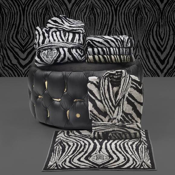 Roberto Cavalli Freedom Towels bath sheet 002 Black
