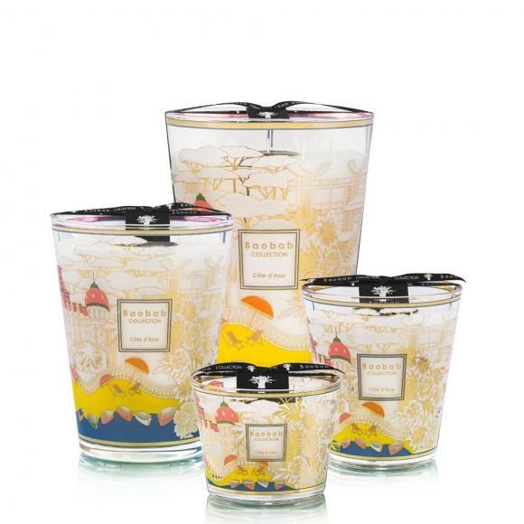 Baobab Collection Côte d'Azur Candle - Cities Collection max 24 candle | 400 hours Multi