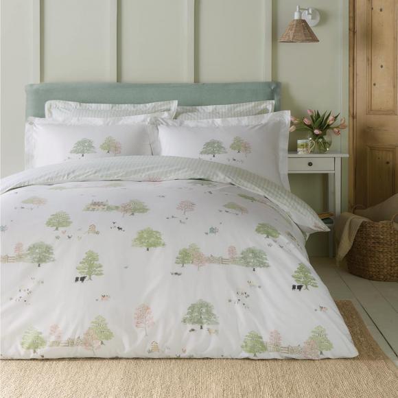 Sophie Allport Spring Cottage Duvet Cover Set super king size duvet cover set Green