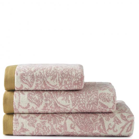 William Morris At Home Strawberry Thief Towel Plaster Pink bath towel 70cm x 125cm Plaster Pink