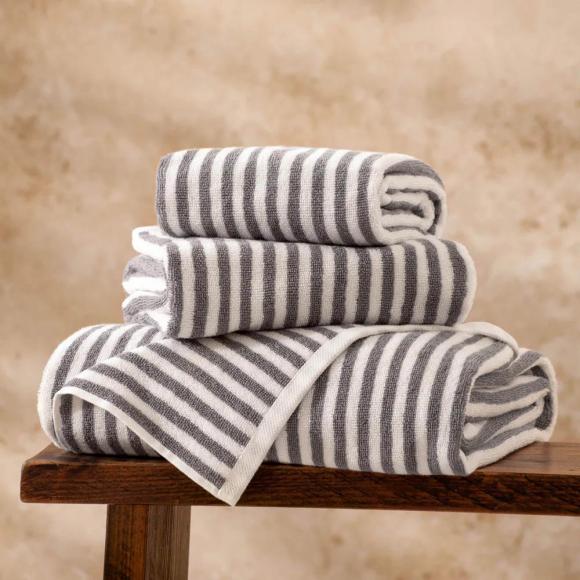 Yard Hebden Grey Towel Hand Towel 50/100cm Grey