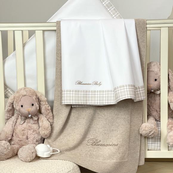 Blumarine Baby British 3 Piece Sheet set for Baby Bed 3 Piece Set 10106 1009 Beige 01