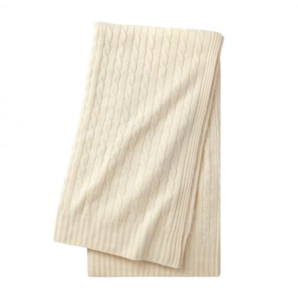 Ralph Lauren Home RL Cable Throw Cream throw 150/150cm Cream