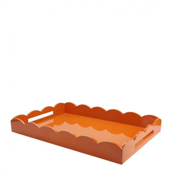 Addison Ross Scalloped Tray Orange Large tray TR3002 orange