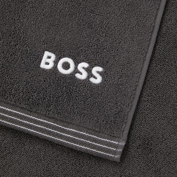 Boss Home Boss Edge Towel Graphite guest towel 40/60cm Graphite