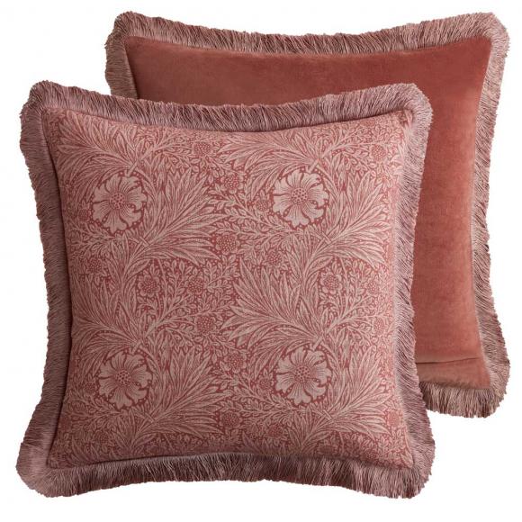 William Morris At Home Marigold Cushion Brick Pink 50/50cm cushion 50/50cm Brick Pink