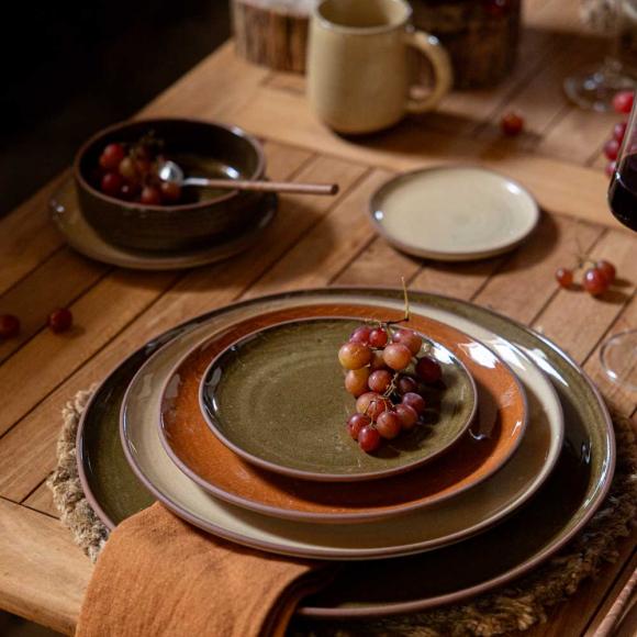 Maria Portugal Terracotta Olival Terracotta Plate Bread Plate K1498 green