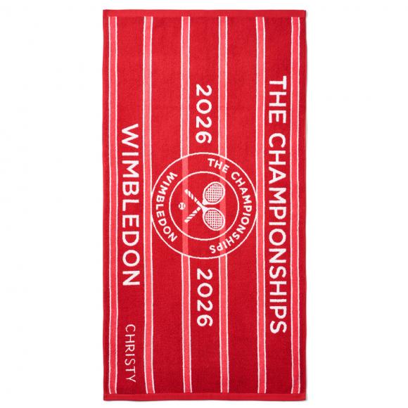 Christy Wimbledon Championship Towel Strawberry championship towel Strawberry