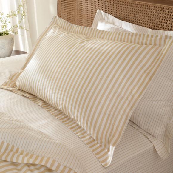 Yard Hebden Honey Yellow Pillowcase Pair pair of pillowcases Honey Yellow
