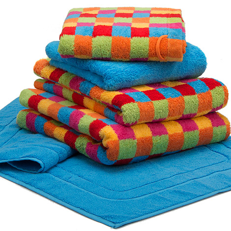 Cawo Lifestyle 7017 /25 Karo Bright Guest Towel bright
