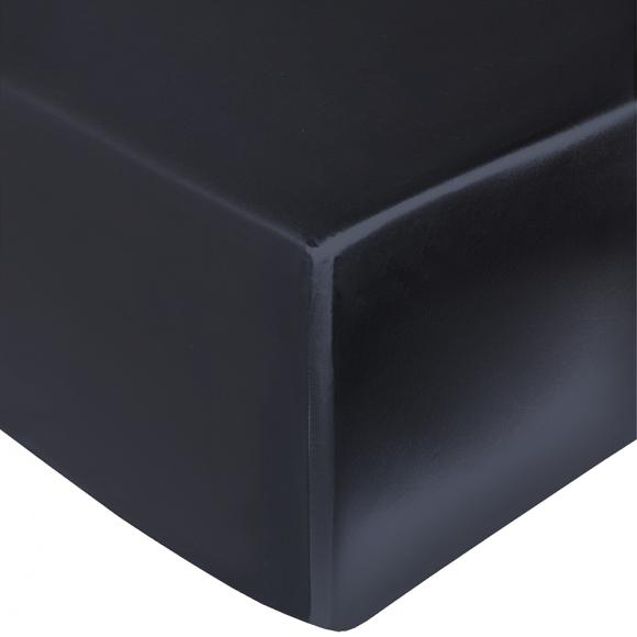 Gingerlily Plain Charcoal Mulberry Silk Fitted Sheet Double Fitted Sheet Charcoal