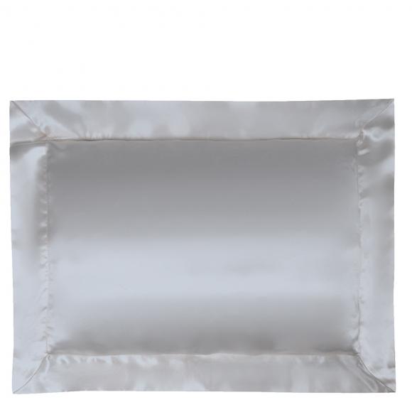 Gingerlily Plain Mulberry Silk Silver Grey Pillowcases Standard Pillowcase Silver Grey