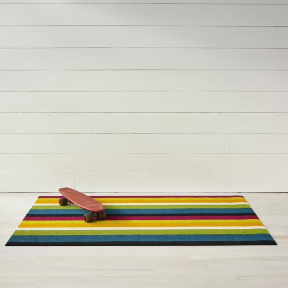 Chilewich Large Stripe Multi Shag Mat Doormat 46cm x 71cm 200S-SHAG-MULT multi