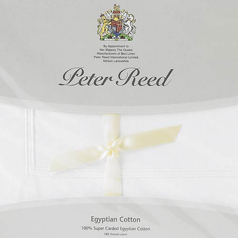 Peter Reed 2 Row Cord 210TC Duvet Cover King Size Duvet Cover White On White