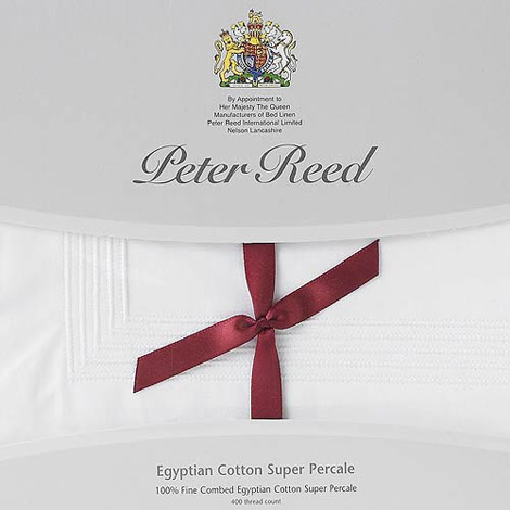 Peter Reed 400TC fitted sheets Single Metric Fitted Sheet White