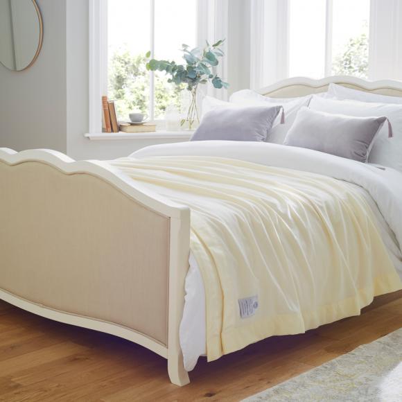 John Atkinson Lightweight Merino Blanket 230cm X 230cm Wool White