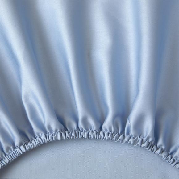 Yves Delorme Triomphe Fitted Sheet single fitted sheet 90/190cm céleste