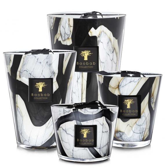 Baobab Collection Marble Candle - Stones Collection  Max 16, 150 hours marble
