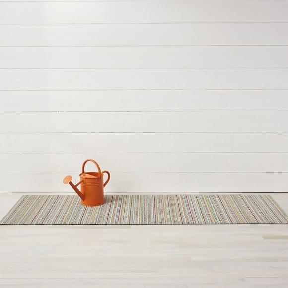 Chilewich Skinny Stripe Soft Multi Shag Mat Utility Mat 61cm x 91cm soft multi