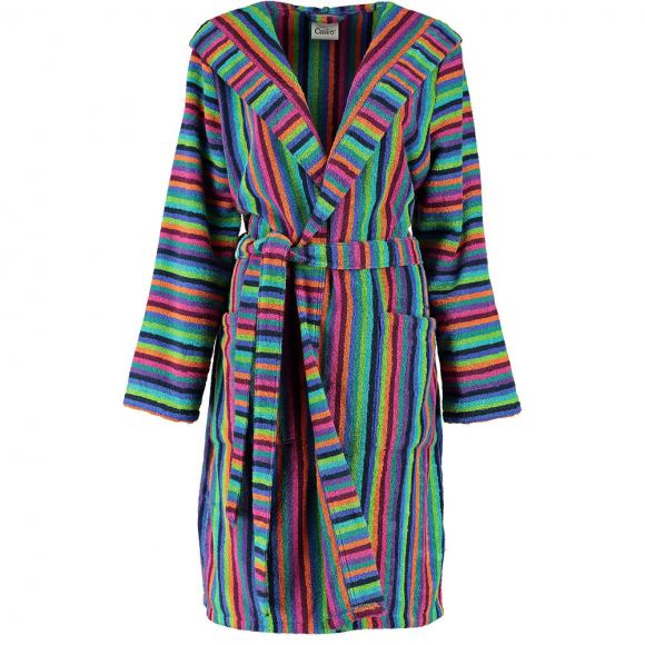 Cawo Multi Colour Hooded Robe 7049 size 40/42 84 multi dark