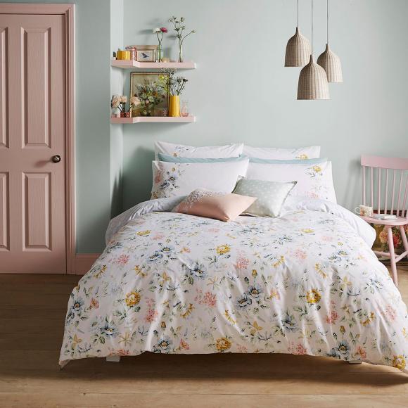 Cath Kidston Pembroke Rose super king duvet set White